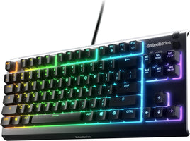SteelSeries Apex 3 TKL RGB IP32 Water & Dust Resistant Gaming Keyboard - Tenkeyless Compact