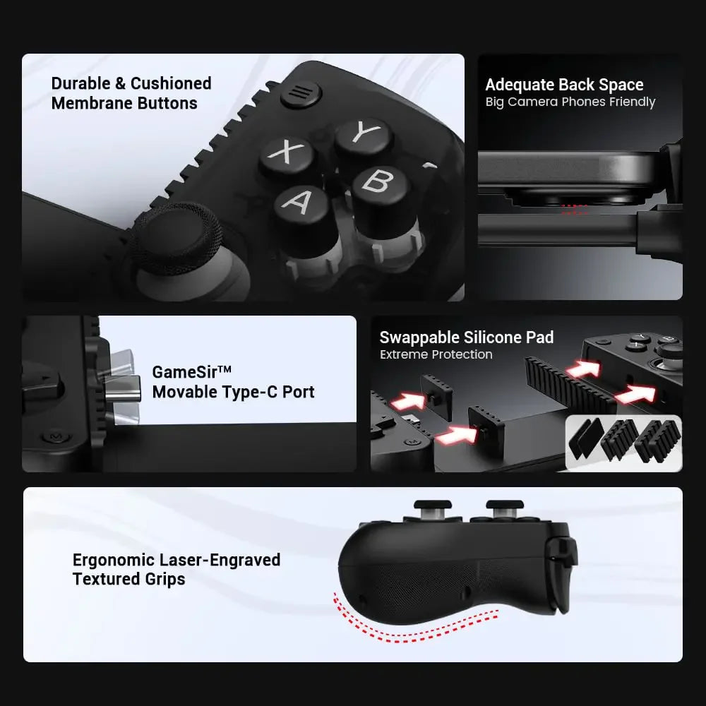 GameSir X5 Lite Mobile Gaming Controller - Moonlight White