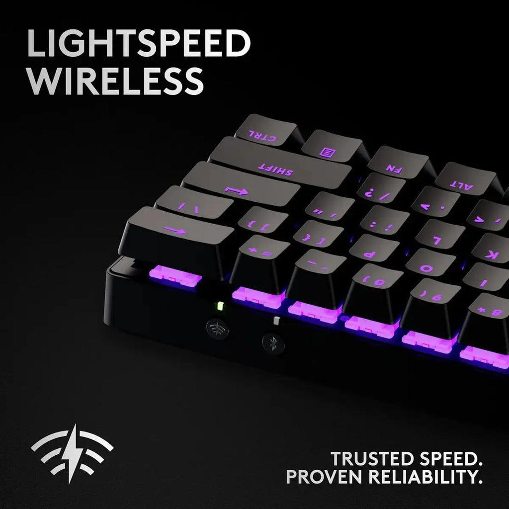 Logitech G Pro X 60 Lightspeed Wireless Gaming Keyboard - Black