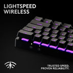 Logitech G Pro X 60 Lightspeed Wireless Gaming Keyboard - Black