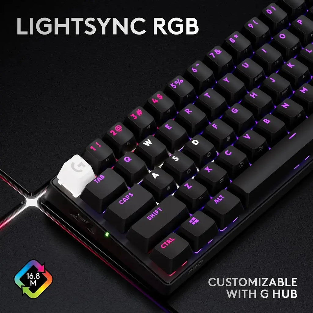 Logitech G Pro X 60 Lightspeed Wireless Gaming Keyboard - Black